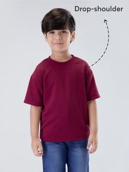 Hopscotch - Cozy Textured Relaxed T-shirt