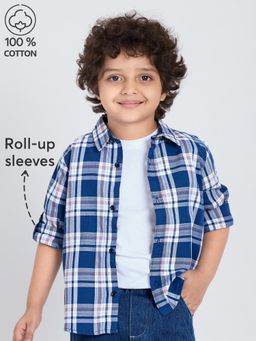 Hopscotch - 2-Pc Plaid Layer Shirt Set