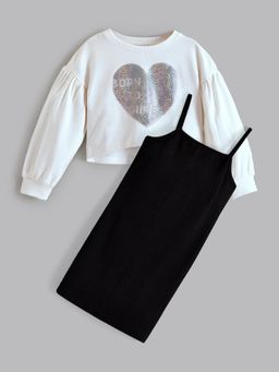 Hopscotch - 2-Pc Cotton Relaxed Sweatshirt & Casual Dresses