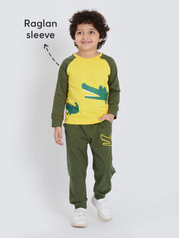 Hopscotch - 2-Pc Jungle Croc Pant Set