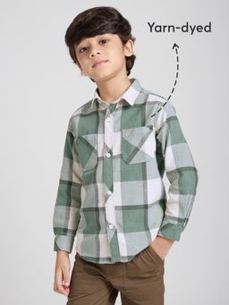 Hopscotch - Yarn-Dyed Tartan Checkered Relaxed Shacket