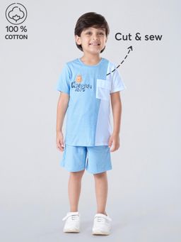 Hopscotch - 2-Pc Cotton Cut & Sew T-shirt & Shorts