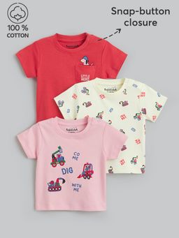 Hopscotch - 3-Pack Cotton Vehicle T-shirts