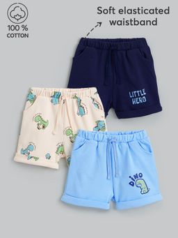 Hopscotch - 3-Pack Cotton Dino Shorts