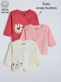 Hopscotch - 3-Pack Cotton Easy Snap Floral Jablas