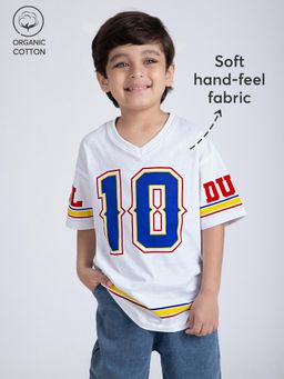 Hopscotch - Oversized Varsity T-shirt