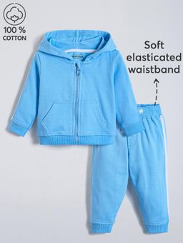 Hopscotch - 2-Pc Cotton Zip Hoodie Jogger Set