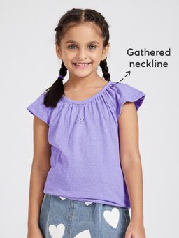Hopscotch - Gathered Neckline T-shirt