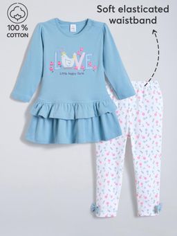 Hopscotch - Text Embroidered Cotton Dress