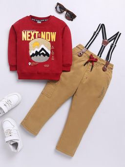 Hopscotch - 2-Pc Chenille Embroidered Sweatshirt & Pants