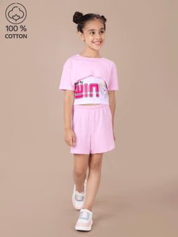 Hopscotch - 3-Pc Cotton T-shirt, Blouse & Shorts