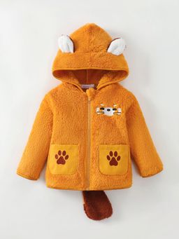 Hopscotch - 3D Fox Applique Hooded Jacket