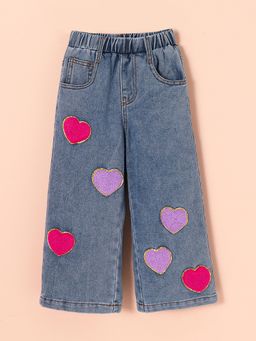 Hopscotch - Chenille Embroidered Denim Jeans