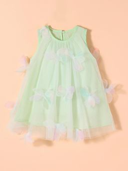 Hopscotch - Butterfly Applique Casual Dress