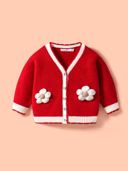 Hopscotch - Floral Applique Sweater