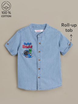 Hopscotch - Outer-Space Explorer Cotton Denim Shirt