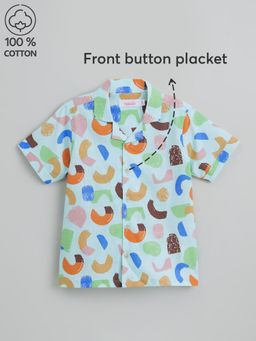 Hopscotch - Pure Cotton All-Over Print Shirt