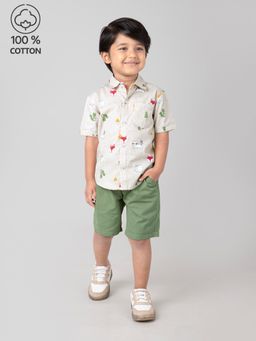 Hopscotch - 2-Pc Woodland Explorer Cotton Short Set