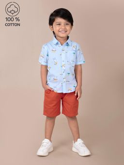Hopscotch - 2-Pc Island Vibes Cotton Short Set