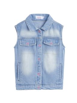 Hopscotch - Crochet Cotton Denim Jacket