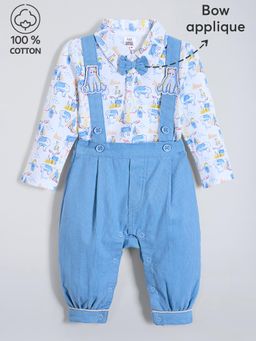 Hopscotch - 2-Pc Bear Bow Corduroy Pant Set