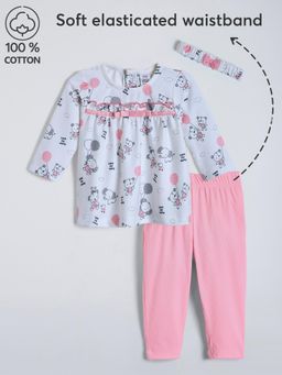 Hopscotch - Teddy Bear Cotton Dress