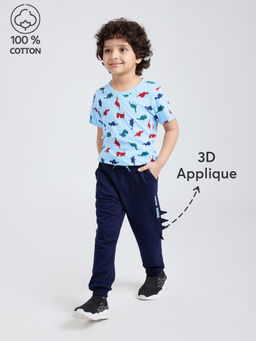 Hopscotch - 2-Pc Prehistoric Spike Cotton Jogger Set