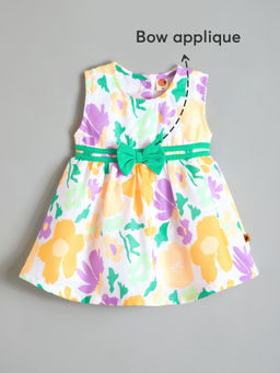 Hopscotch - Sunny Floral Bow Dress