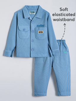 Hopscotch - 2-Pc Textured Corduroy Cotton Pant Set