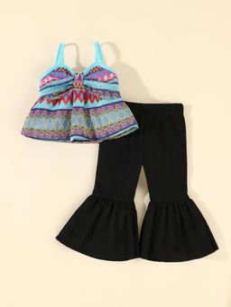 Hopscotch - 2-Pc Boho Bell Bottom Set