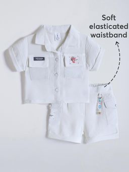 Hopscotch - 2-Pc Textured Muslin Co-ord Set