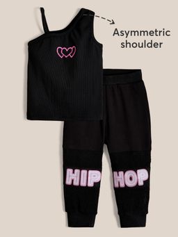Hopscotch - 2-Pc Hip Hop Street Style Joggers Set