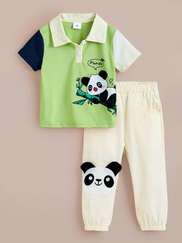 Hopscotch - 2-Pc Bamboo Club Polo T-Shirt & Joggers