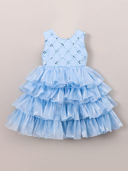Hopscotch - Frosting Sequin & Pearl Party Dress