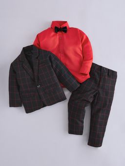Hopscotch - 3-Piece Checked Blazer with Shirt and Pants