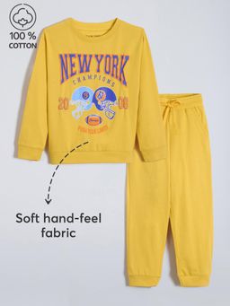 Hopscotch - 2-Pc New York Sports Cotton Jogger Set