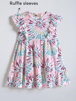 Hopscotch - Tie-Dye Starburst Casual Dress