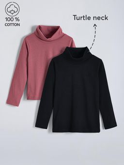 Hopscotch - 2-Pack Classic Duo Turtle Neck T-shirts