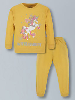 Hopscotch - 2-Pc Cotton Whimsical Unicorn Jogger Set