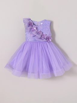 Hopscotch - Flower Detail Sequin Dress