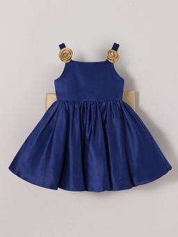 Hopscotch - Flower Strap Oversized Bow Dress