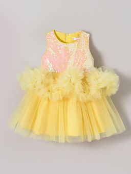 Hopscotch - Sequin Bodice Ruffle Tulle Dress