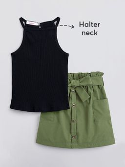 Hopscotch - 2-Pc City Stroll Blouse & Skirt