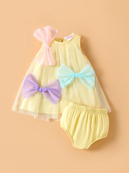 Hopscotch - Bow Tulle Casual Dress
