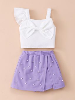 Hopscotch - 2-Pc Bow Elegance Skort Set
