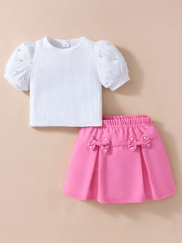 Hopscotch - 2-Pc Bow Elegance Skirt Set