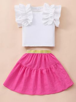 Hopscotch - 2-Pc Ruffle Twirl Layered Skirt Set