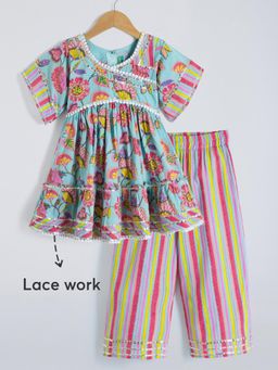 Hopscotch - 2-Pc Cotton Floral Ethnic Set