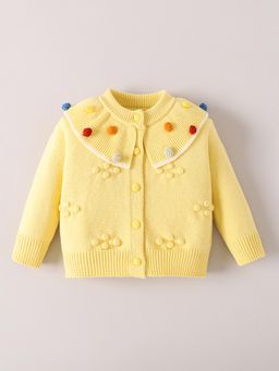 Hopscotch - Pom Pom Applique Sweater