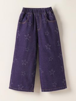 Hopscotch - Starry Wide-Leg Jeans